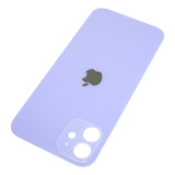 Refaccion Tapa Trasera Cristal Morado Para iPhone 12 Adhesiv