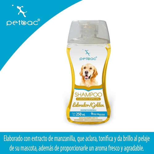 Shampoo Petbac 250 Ml Cuidado Especial Para Raza Específica