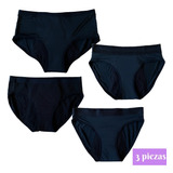 3 Pack Ropa Interior Menstrual Tal´kual Dif. Mod Y Absorción