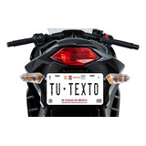 Placas Para Moto Personalizadas 14x22cm