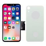 Tela Display Lcd Touch Para iPhone XR + Tampa Branca + Pelí