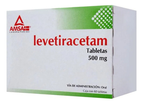 Levetiracetam 500mg Amsa 60 Tabletas