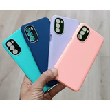 Funda Silicone Case Con Vidrio Camara Incluido Para Moto E32