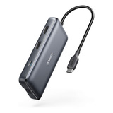 Adaptador Anker Usb-c - 2 Usb 3.0 + 2 Hdmi + Red + Pd + Sd 