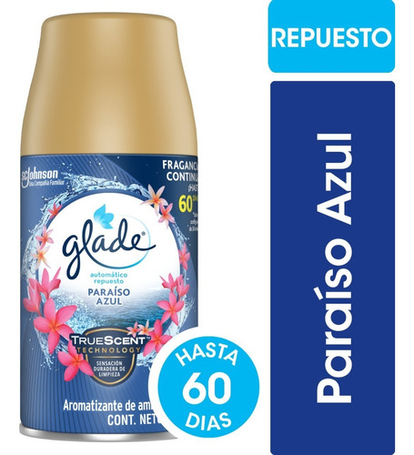 Glade Paraiso Azul Repuesto Para Automático  270 Cm3