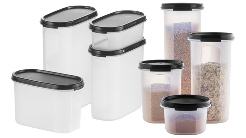 Organizador Despensa 8 Contenedores Transparentes Tupperware