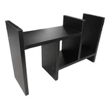 Nicho Organizador Mesa Decorativo Escritório Porta Treco Cor Ônix