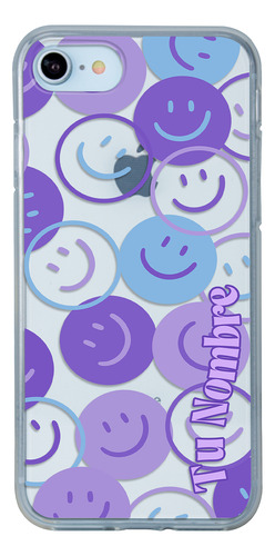 Funda Para iPhone Happy Faces Para Mujer Con Nombre