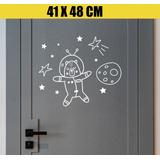 Adesivo Decoração Quarto - Astronauta Detalhado