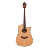 Violão Elétrico Crafter Folk Cutaway De-7/n Natural Satin