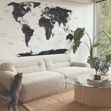Vinilos Decorativos Mapa Mundo Mundi Planisferio 100x60cm