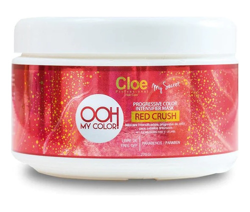 Máscara Cloe Professional Ooh My Color Red Crush 270g