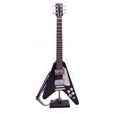Miniatura De Guitarra Flying 1:4 25cm Preta