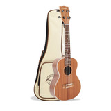 Bamboo U-23-sapele Ukulele Concierto Natural Con Funda