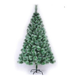 Árbol Navidad Artificial 180cm Soporte Metálico Verde/nevado