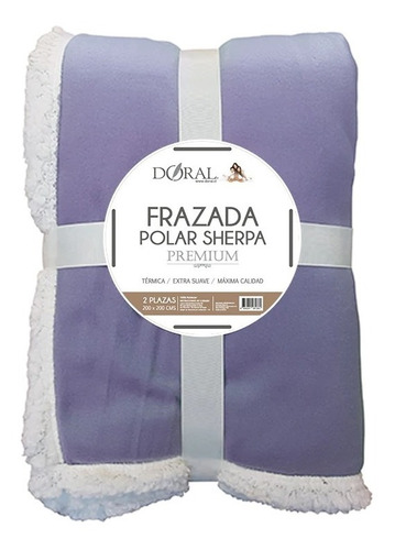 Frazada Polar Sherpa Premium 2 Plazas Doral Bh