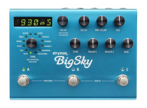 Pedal De Efeito Strymon Bigsky  Azul-celeste