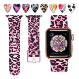 Malla P/apple Watch 44/45/49mm S9&ultra 2 8/7/6 Leopardo S/m