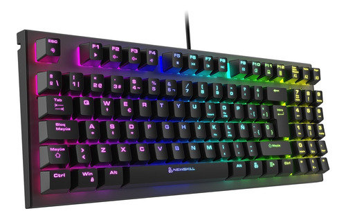 Teclado Gamer Chronos Tkl Negro Switch Outemu Blue Newskill