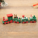 Adorno De Tren Navideño Con Imagen De Papá Noel, Decoración