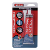 Sellador De Silicona Acética Tacsa 85ml Transparente X24u