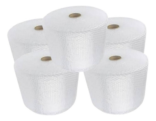 5 Rollos Papel Burbuja De 30cm X 50mts Burbuja Estandar