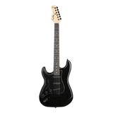 Guitarra Elétrica Para  Canhoto Tagima Tw Series Tg-500 De  Tília Black Com Diapasão De Madeira Técnica