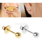 X4 Pares Aretes, Piercing Con Punta Para Pistola Perforadora