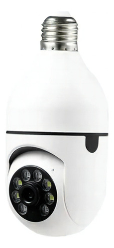 Câmera De Segurança Lampada Wifi Smart  Ip Jortan Jt-8177 Cor Branco