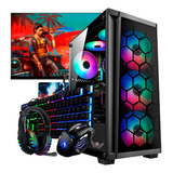 Pc Gamer A8 Ssd 16gb Monitor 23 Curvo Completo Game C/wifi