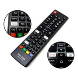 Controle Para Tv LG Netflix Prime Akb75675304 Sky-9053 Fbg