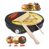 Crepera Eléctrica Nonstick Ajustable 1200w Anti Adherente