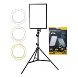 Ringlinght Led Luz Flash Estudio Profissional Com Tripe 2m