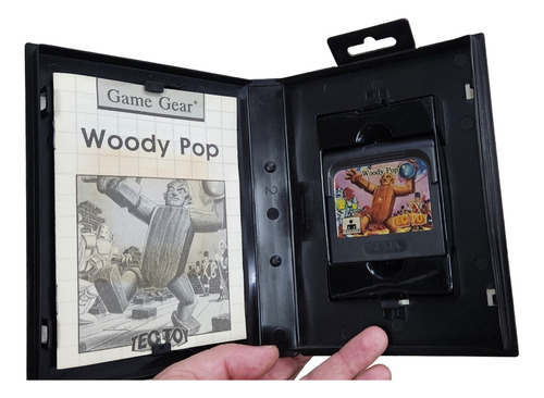 Jogo Game Gear Woody Pop Original Completo E Original