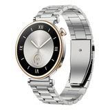 Correa Acero Eslabon Para Huawei Watch Gt4 41mm / 18mm