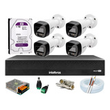 Kit 4 Cam Full Color Intelbras Dvr 4ch Full Hd C/ 1t Purple