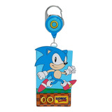 Lanyard Yoyo Porta Gafete Retráctil Sonic The Hedgehog 