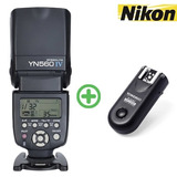 Kit Flash Yongnuo 560 Iv Y Disparador Rf603ii Nikon+difusor