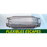Flexible De Caño Escape / Acero Inoxidable 1 3/4 X 10 Cm