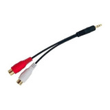 Cable Adaptador 3.5 Estereo A 2 Rca Hembra Musicapilar