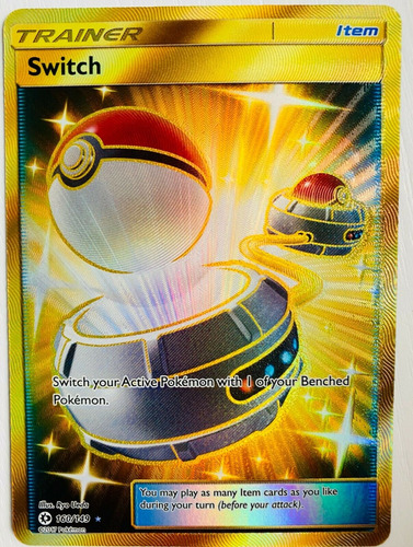Cartas Pokemon Switch Gold Secret Full Art