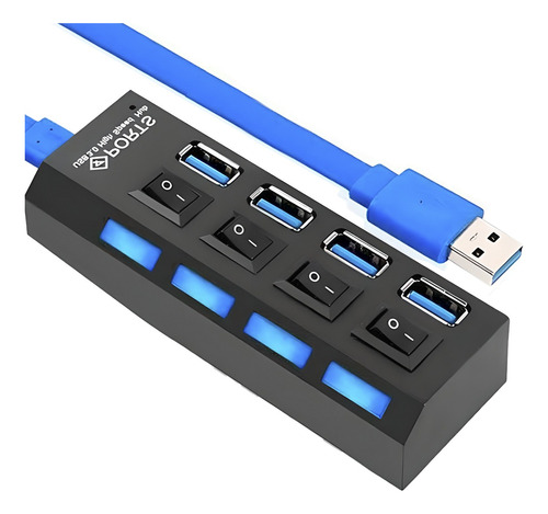 Hub Usb 3.0 Original Com 4 Portas Super Velocidade 5gbps