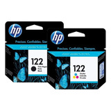 Pack 2 Pzas Cartuchos Hp 122 Negro Y Tricolor