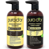 Pura D'or Shampoo Anti Caída Advance Therapy Combo Made In Usa