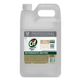 Detergente Lavavajillas Prof Cif Gel Neutro Unilever 5 Lts