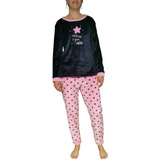 Pijama Polar Flannel Pantalón Manga Larga Mujer 58218