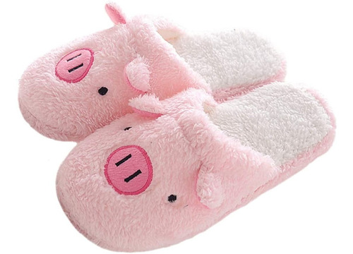 Pantuflas De Puerquito Cerdito Lindas Y Cómodas Mujer Moda