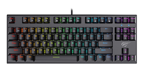 Teclado Mecanico Rgb Usb Gamenote Havit Kb857l Outemu Blue