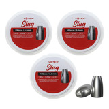 Combo 300 Chumbinhos Impacto Votex Slug Carabinas Pcp 5.5mm