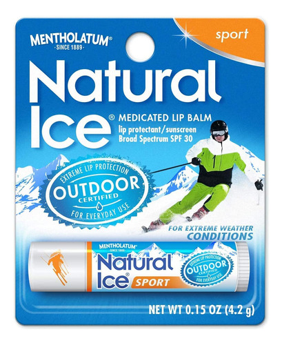 Mentholatum (r) Natural Ice (r) Sport De Amplio Espectro Spf